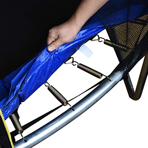 HOMCOM Cubierta de Protección de Ø305 cm Borde para Cama Elástica y Resorte Trampolín Redondo para Exterior Azul