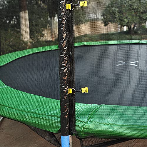 HOMCOM Red de Seguridad Pared Protectora Cama Elastica trampolín Redonda 8 Barras, diámetro ø 366 cm(8 Barras)