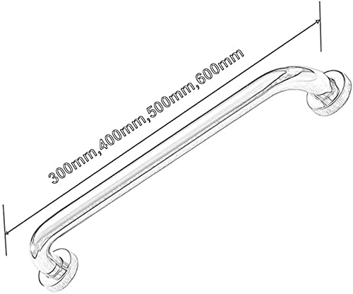 HTOUR Afety Support Asideros para duchas y Paredes Asideros de Acero Inoxidable para baños Pasamanos para discapacitados Ancianos Discapacitados Senior600mm