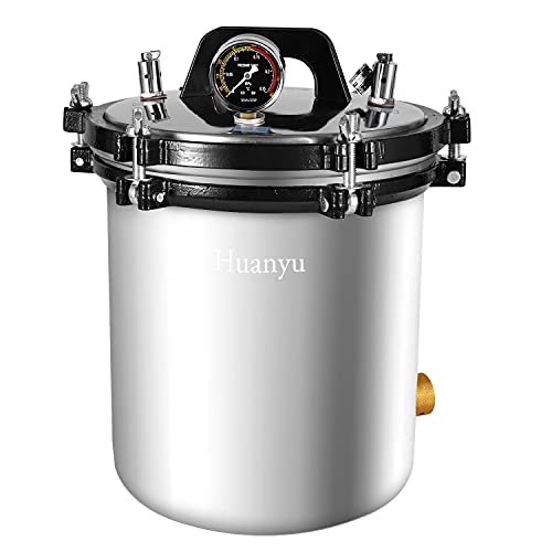 Huanyu - Esterilizador de vapor de alta presión para uso en laboratorio, 18 L, 0,145 – 0,165 Mpa | acero inoxidable