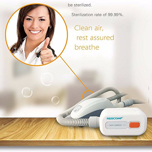 Huapa CPAP BiPAP Cleaner desinfectador de esterilizador con recargar Pilas para la Maquina de CPAP APAP BiPAP Mask Manguera Tubo Accesorios Set de 1