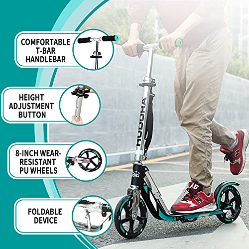 Hudora City Scooter Big Wheel ALU 8 205 Turquesa