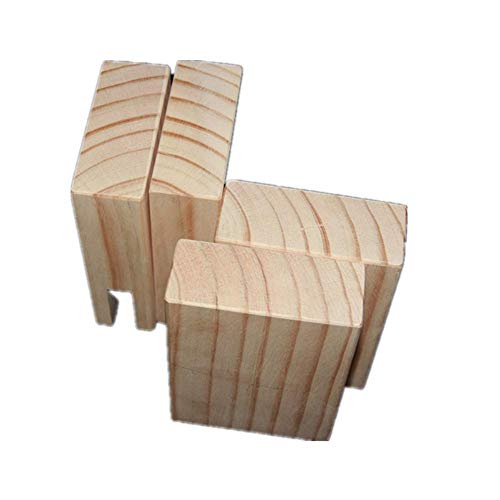 HYNG Elevadores de cama de madera con diseño de elefante, patas elevadoras de muebles, elevadores de mesa de sofá