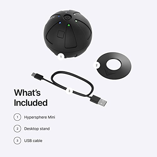 Hyperice hypersphere Mini - Bola de Masaje Vibrante para recuperación Muscular, liberación miofascial y Alivio del Dolor - masajeador de Ejercicios portátil