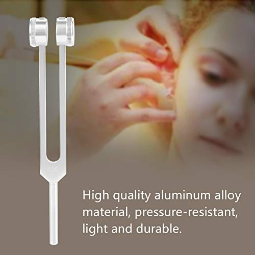 Hyuduo Diapasón de Aluminio Médico Quirúrgico Quiropráctico Instrumentos de Diagnóstico Físico Chakra Martillo Bola Diagnóstico Oído 128 Hz