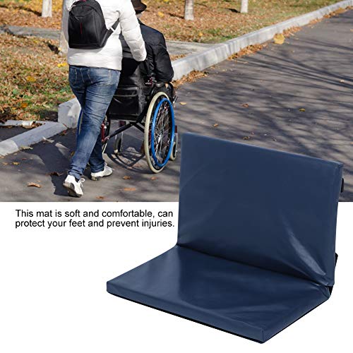 IDWT Reposapiés para Silla De Ruedas, Reposapiés De Silla De Ruedas Fácil De Limpiar, Almohadilla Acolchada para Sillas De Ruedas para Proteger Los Pies(16 * 20 * 1 Pulgada, Azul)