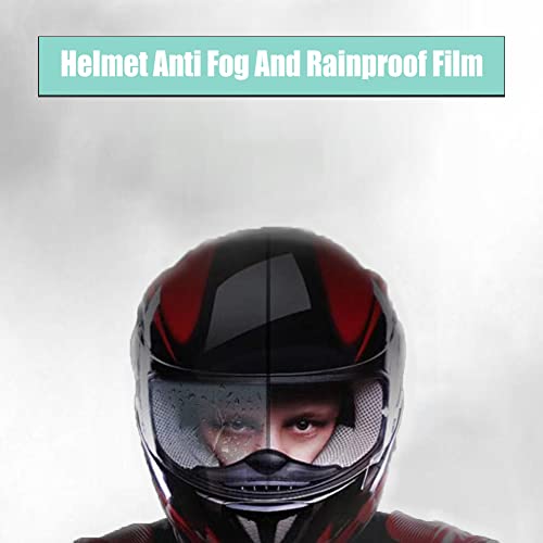 Impermeable, Antivaho Casco,Antivaho Casco Moto, Película Casco Moto, Visión HD, Resistencia a La Hidrólisis Física, Antivaho, Antideslumbrante, Película Protectora Transparente Para Casco.(4PC)