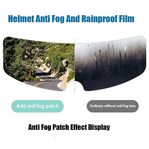 Impermeable, Antivaho Casco,Antivaho Casco Moto, Película Casco Moto, Visión HD, Resistencia a La Hidrólisis Física, Antivaho, Antideslumbrante, Película Protectora Transparente Para Casco.(4PC)