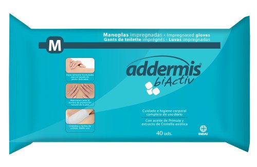 Indas Manoplas Impregnadas "addermis biActiv" - 40 unidades