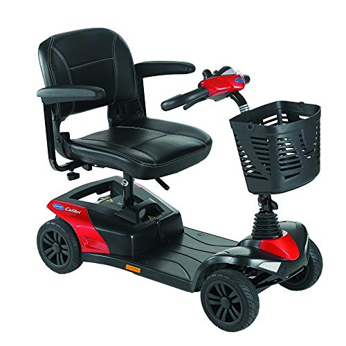 Invacare Scooter eléctrico, Mod.Colibri, Compacto y Desmontable, Color Rojo, Batería: 18 ah