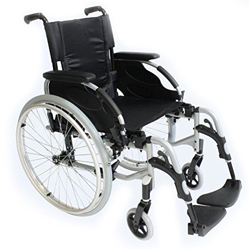 Invacare Silla de Ruedas de Aluminio autopropulsable Action 2 Asiento 43 cm