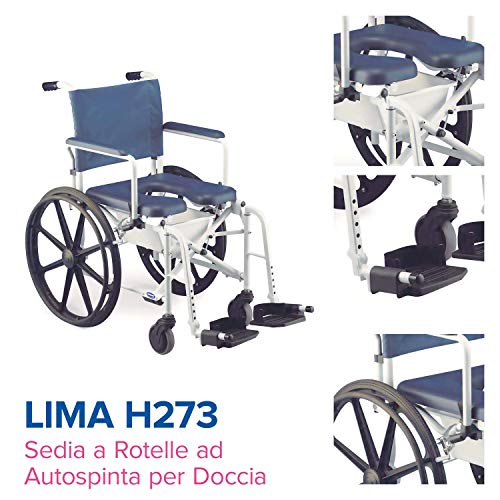 Invacare Silla de Ruedas de Ducha con Inodoro Lima