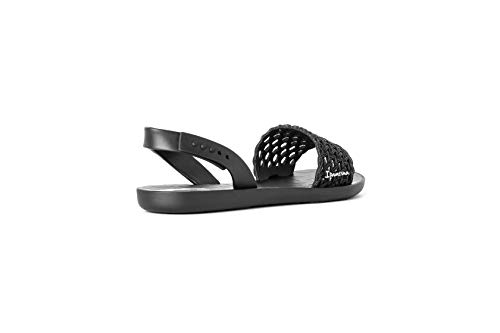 Ipanema Breezy Sandal Fem, Sandalias Planas Mujer, Negro, 38 EU