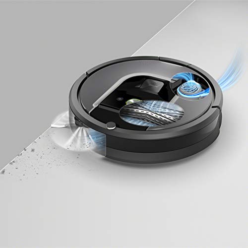 iRobot Roomba 960 Robot Aspirador, Succión 5 Veces Superior, Cepillos de Goma Antienredos, Sensores Dirt Detect, Wifi, Programable por App, compatible Alexa, Gris