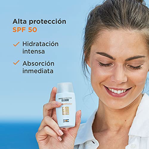 ISDIN - Fotoprotector Fusion Water SPF 50 - Protector solar facial de fase acuosa para uso diario, 50 ml