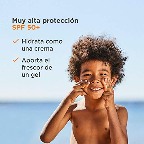 ISDIN Fotoprotector Pediatrics Gel Cream SPF 50+, Protector Solar Corporal para Niños, Hidratante y Refrescante, adecuado para Toda la Familia, 250 ml