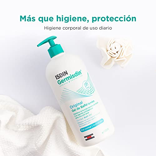 ISDIN Germisdin Original Higiene corporal y manos, gel de baño formulado con agentes antisépticos, 1000 ml