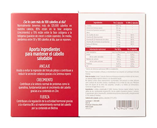 ISDIN Lambdapil Cápsulas Anticaída del Cabello, 120 Cápsulas (Pack 60+60), 50% Gratis, Fortalece el Cabello y Reduce la Caída del Mismo, 2 Meses Tratamiento