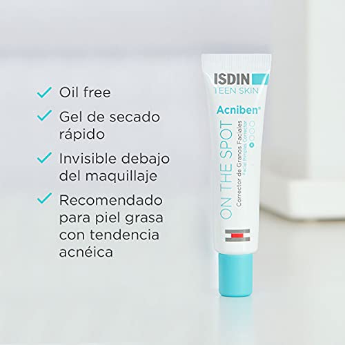 ISDIN Teen Skin Acniben Corrector De Granos Faciales - 15 ml.