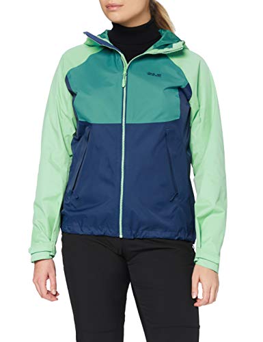 Jack Wolfskin Mount ISA Chaqueta Mujeres, Verde, XS