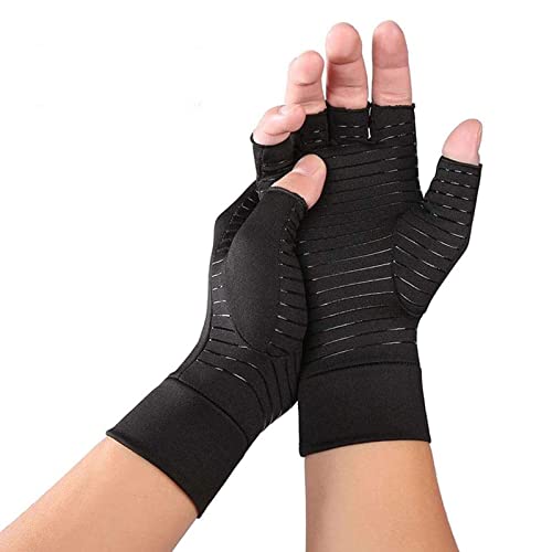 JADE KIT Guantes de Compresión Anti-Artritis, Guantes Sin Dedos para Artritis Reumatoide para Aliviar el Dolor en el Túnel Carpiano, Tendinitis【Medio】