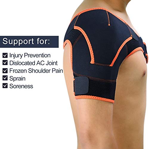 Jadeshay Hombro Brace - Manguito de los rotadores Soporte de compresión de Rasgado rotador de Apoyo for el Brazo, tendinitis, dislocación del Hombro de la Manga de compresión