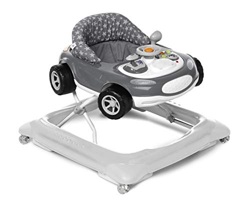 Jané Auto Sport Andador Primeros Pasos, de 6 Meses hasta 12 kg., Asiento Regulable, Bandeja Actividades, Apto Parquet, Ruedas Silenciosas