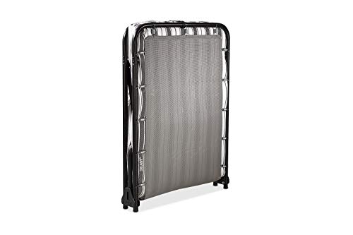 JAY-BE Valor Cama Plegable con colchón de Aire Transpirable, Metal, Negro, 90 x 190 cm