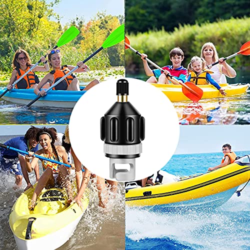 JeoPoom Adaptador de Válvula, Bomba de Aire Multifunción Inflable Válvula Adaptador Accesorios Bomba de Aire Sup Convertidor para Canoa/Kayak/Bote Inflable