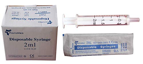 Jeringas desechables Sin Aguja 2 ML 5 ML 10 ML Y 20 ML Pack Estéril (2 ML)