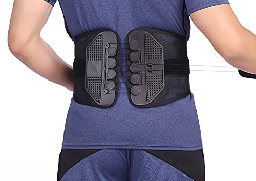 jjff Ortesis De Espalda con Hiperextensión, Soporte De Corsé Ajustable para Distensión Lumbar, Artritis, Estenosis Espinal Y Hernias De Disco.