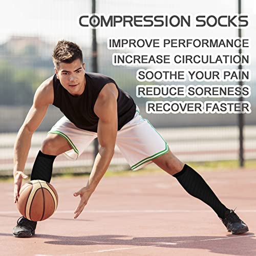 JJGS Medias de CompresióN 3 Pares, Calcetines Compresion para Mujeres y Hombres, Medias Compresivas de 20 A 30 mmHg para Uso CirculacióN y RecuperacióN, EnfermeríA, Viajes y Vuelo Pink-S/M