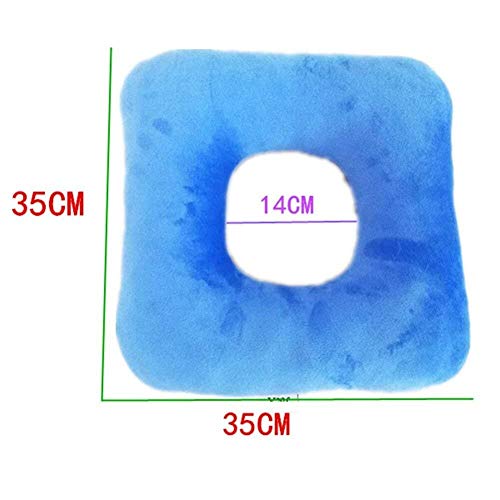 JJZXPJ Cojín Antiescaras, Cojín Hemorroides Plaza Inflable Cómodo con Silla De Ruedas Asiento del Cojín For El Cuidado De Personas De Movilidad Reducida Y Prolongada Personas Sentado