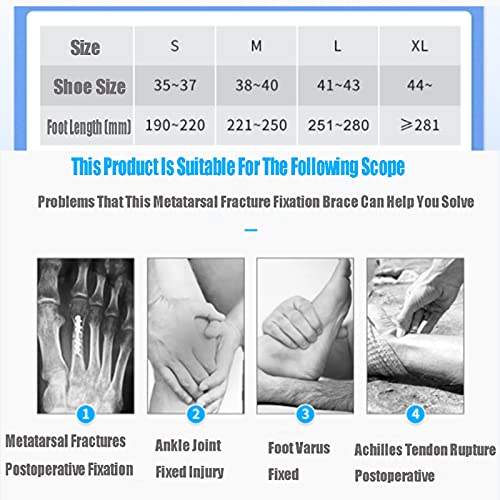 JMYSD Ortesis De Caída De Pie Soporte De Pie De Caída Soporte De Tobillo Férula De Tobillo para Esguinces, Tendinitis,A/Right,M