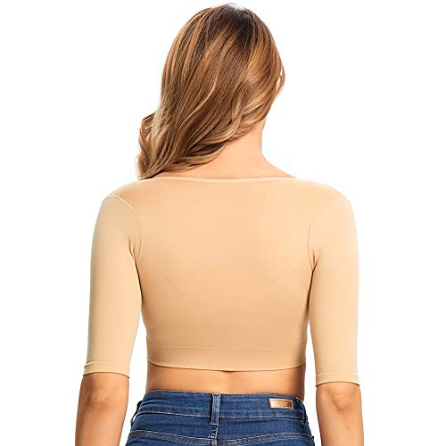 Joyshaper Reductora de Brazos Manguitos Adelganzate Compresión Camiseta Lencería Correctoras de Postura Moldeadoras Shapewear sin Costura