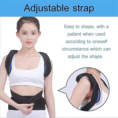 JQAM Corrector de Postura Unisex, Soporte para Alisar la Espalda con extensión de Metal, Chaleco Corrector de Postura rígido Ajustable para el Tratamiento de la Columna jorobada o Lordosis