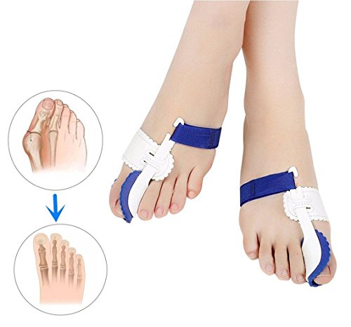 Juego de corrector de juanetes para aliviar y tratar el dolor de Hallux Valgus: almohadillas para juanetes, férula, botín, protector, para hombres y mujeres