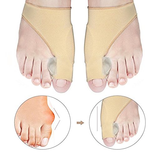 Juego de corrector de juanetes para aliviar y tratar el dolor de Hallux Valgus: almohadillas para juanetes, férula, botín, protector, para hombres y mujeres