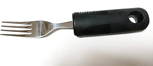 Juego De Cubiertos De 4 Piezas, Asas Extra Gruesas De Fácil Agarre, con Cuchillo para Cenar, Cuchara, Tenedor, Que Ayudará A Los Ancianos, Discapacitados O Cualquier Persona con Un Cierre Débil