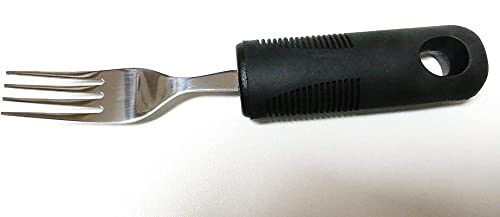 Juego De Cubiertos De 4 Piezas Con Cuchillo De Cena, Cuchara, Tenedor, Asas Extra Gruesas De Fácil Agarre, Ayuda Para Comer Ideal Para Discapacitados, Ancianos Y Personas Con Movimientos Limitados De