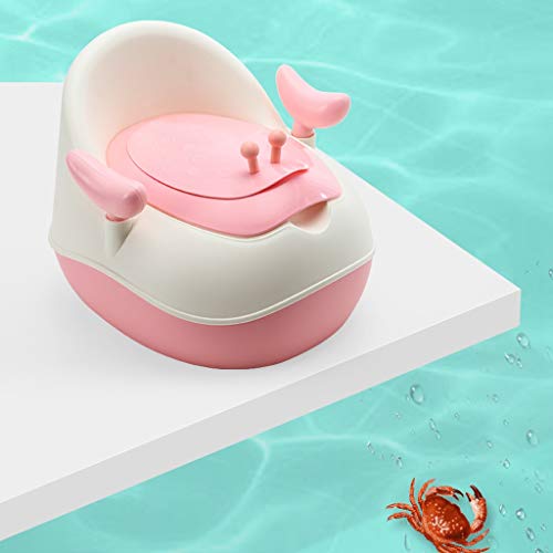 JYJZHX ZBQMTRT Aseo niños de Color Rosa,Servicio de Formación del bebé cómodo Asiento de Inodoro for IR al baño Silla de bebé muñecas,Tazón Easy Clean Urinario