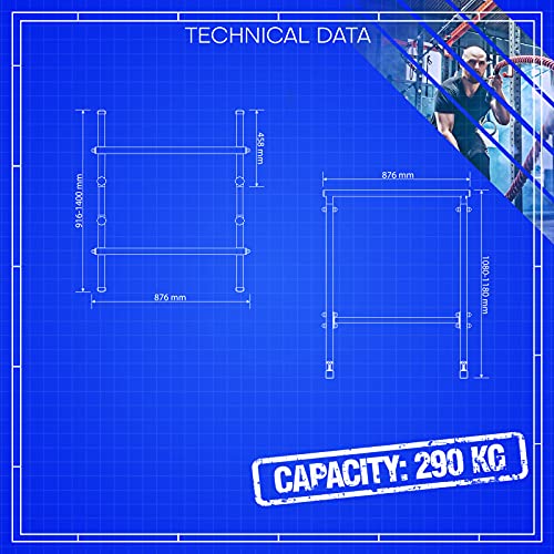 K-Sport Barras de estación de inmersión Paralelo Stand Push Up Parallette Ajustable Estable Fitness Home Gym Entrenamiento Ejercicio