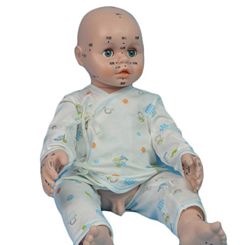 K99 Newborn Baby Dolls - Masaje pediátrico Modelo de Acupoint - para Juguetes para niños/Práctica de enfermería/Enseñanza/Fotografía