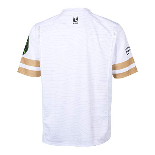 Kappa MAD Lions LEC Camiseta, Blanco/Dorado, L Unisex Adulto