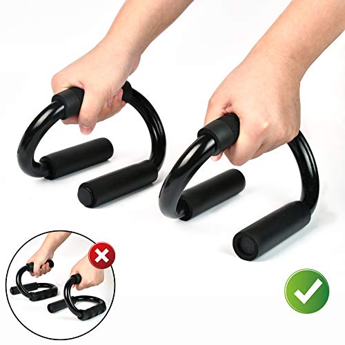 KATELUO Agarre Flexiones, Push Up Bars Stand Soporte para Flexiones, Flexiones con Empuñaduras con Empuñadura de Espuma para Ejercicios Gimnasio Entrenamiento Deporte para Hombres y Mujeres