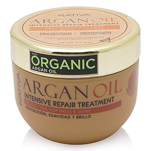 KATIVA Argan Oil Mascarilla Cabello, Único, 250 Mililitros