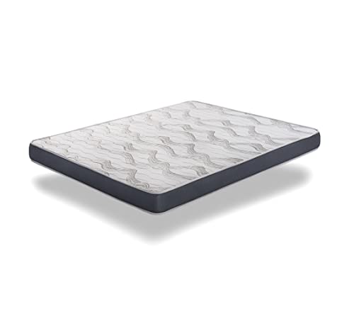 KB KIMBED | Colchón Viscoelástico Sena de 90x180 cm | 14cm de Altura | Tejido Poliéster | Sistema Air Fresh | Tejido 3D Transpirable | Doble Cara Verano-Invierno | Antiácaros