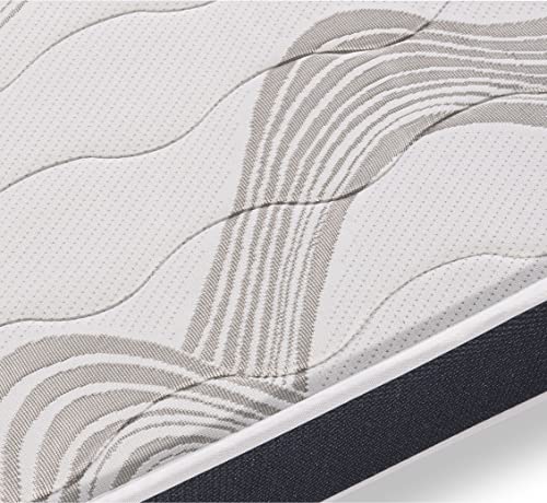 KB KIMBED | Colchón Viscoelástico Sena de 90x190 cm | 14cm de Altura | Tejido Poliéster | Sistema Air Fresh | Tejido 3D Transpirable | Doble Cara Verano-Invierno | Antiácaros