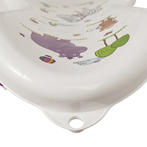 keeeper Hamaca de Baño Antideslizante Hippo, De 0 a 6 Meses, Leon, Blanco