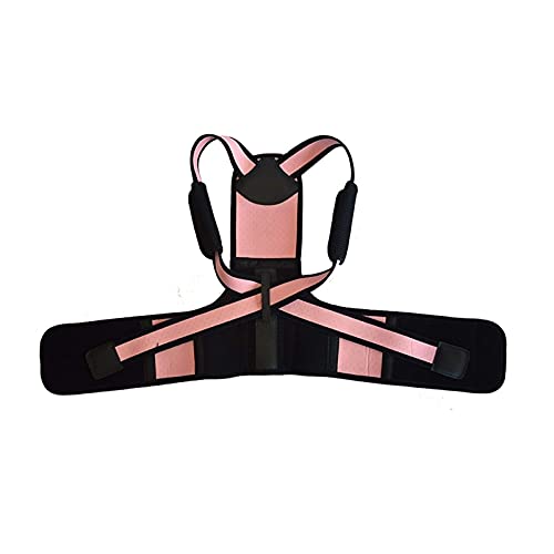 KHLKHBK Corrector de Postura para niños Soporte para cifosis torácica Clavícula Soporte para Hombro Alivio del Dolor de Espalda Cinturón de Soporte Lumbar (Color: Rosa, Tamaño: Medio) Nice Gift